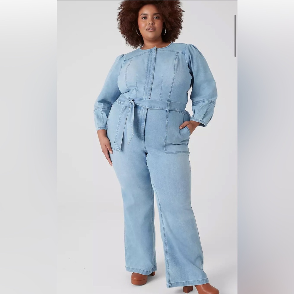Lane Bryant denim jumpsuit size 18S